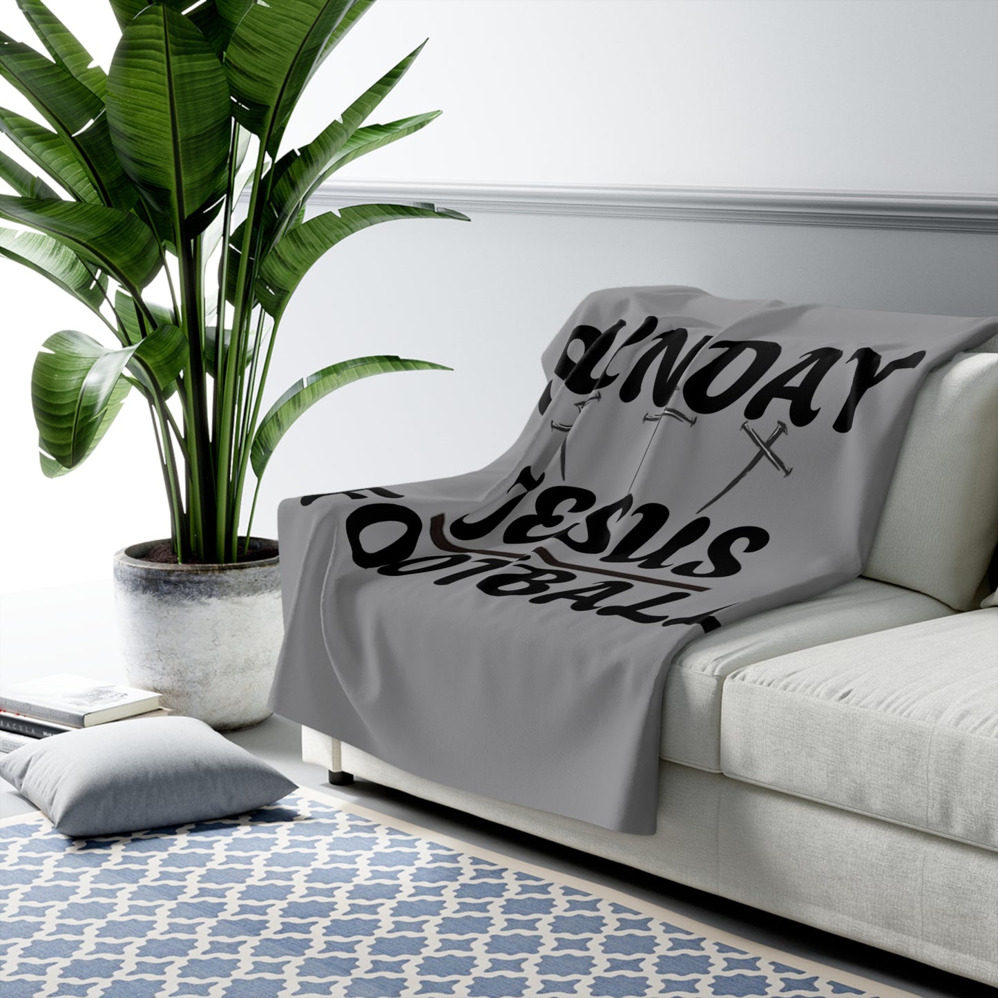 Sunday Sherpa Fleece Blanket