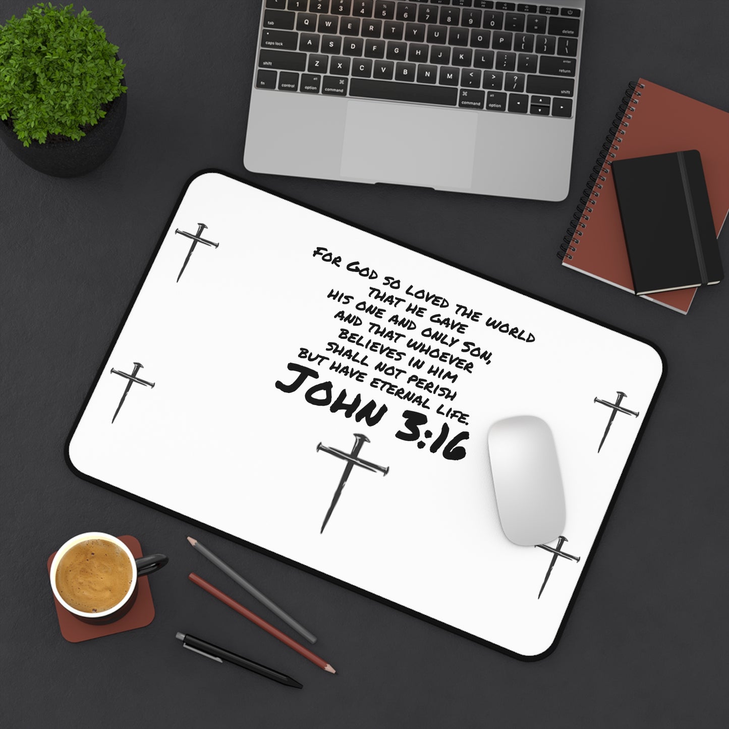 John 3:16 Desk Mat