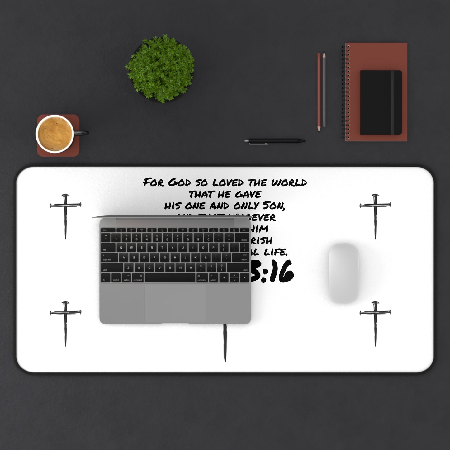 John 3:16 Desk Mat