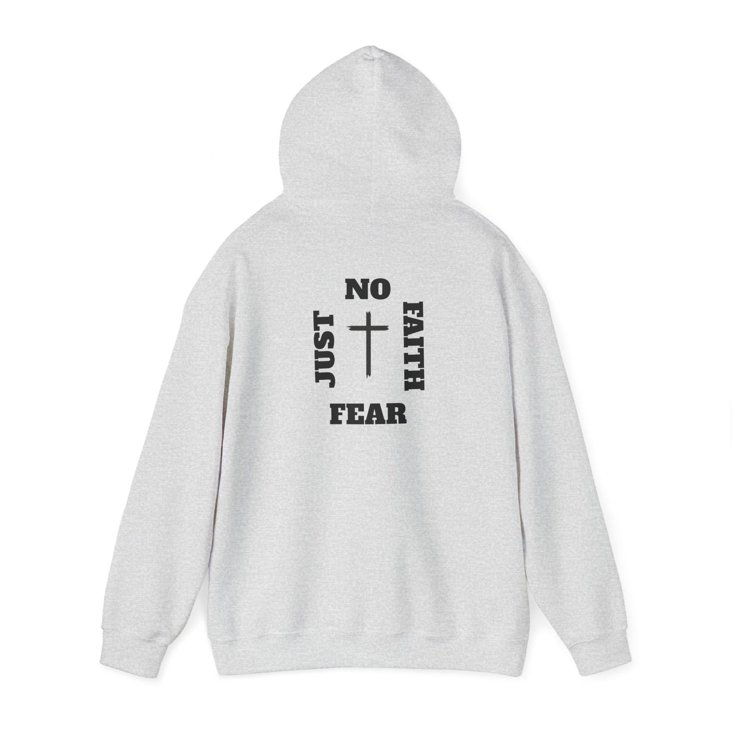 No Fear Just Faith square Unisex Hoodie